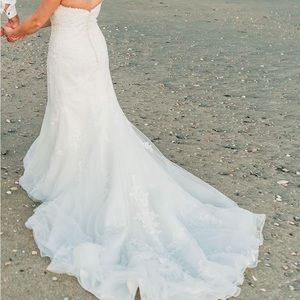 Mori Lee ivory strapless wedding dress